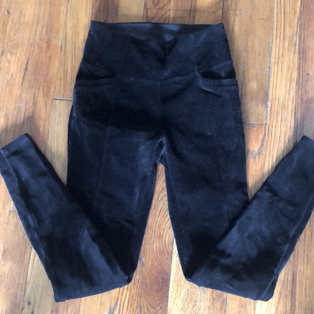 Athleta Black Suede Leggings